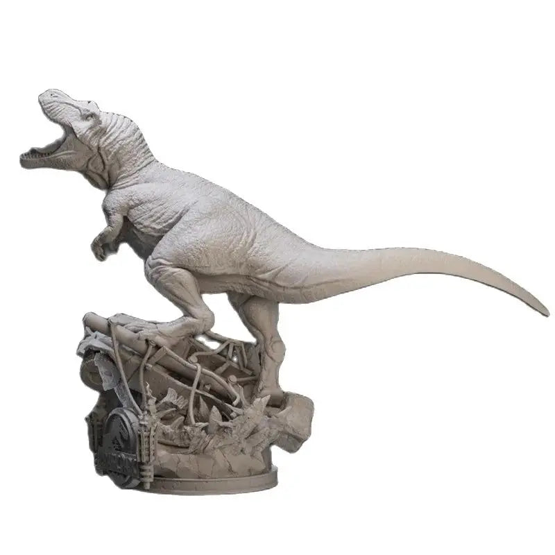 75mm Jurassic Park Tyrannosaurus Rex, 3 Figures, Resin Model Creature Kit, Sci-Fi Theme, Unassembled and Unpainted