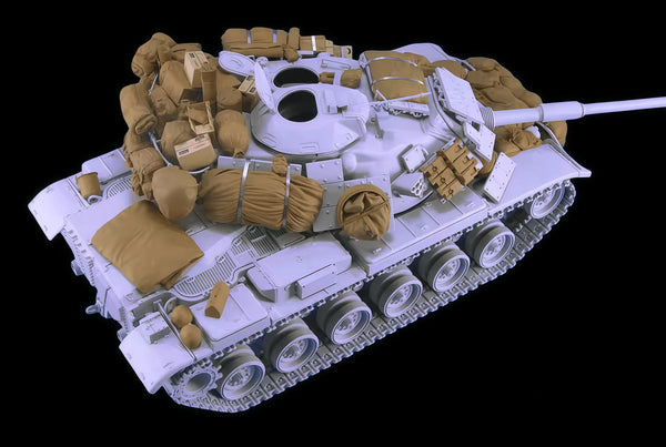1/35 Modern Battle Tank, 2 Figures, Resin Model Vehicle Kit, Unassembled and Unpainted