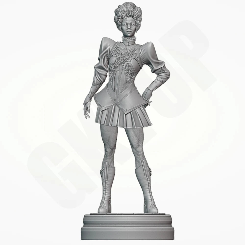 1/24 Warrior Captain, Resin Model Figure Kit, Fantasy Theme, Unassembled and Unpainted