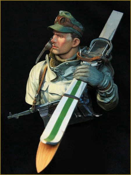 1/10 WWI Allied Infantryman, Resin Model Bust Kit, Unassembled and Unpainted