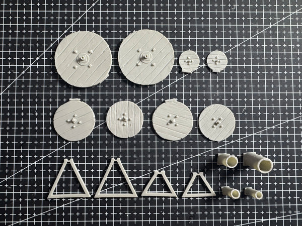 1/35 WWII Cable Reel and Communication Equipment, Resin Model Accessory Kit, Unpainted