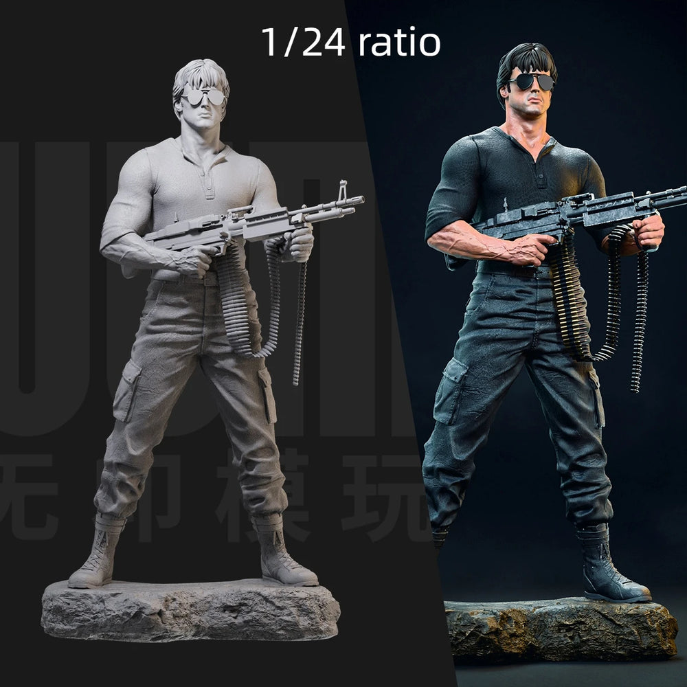 1/24 Modern Tactical Operator in Cap, Resin Model Figure Kit, Unassembled and Unpainted