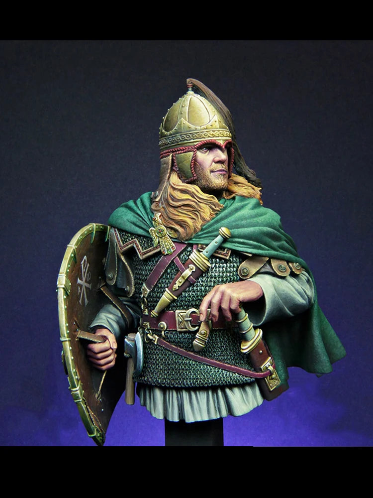 1/10 Ancient Visigoth Centurion, Resin Model Bust Kit, Unassembled and Unpainted