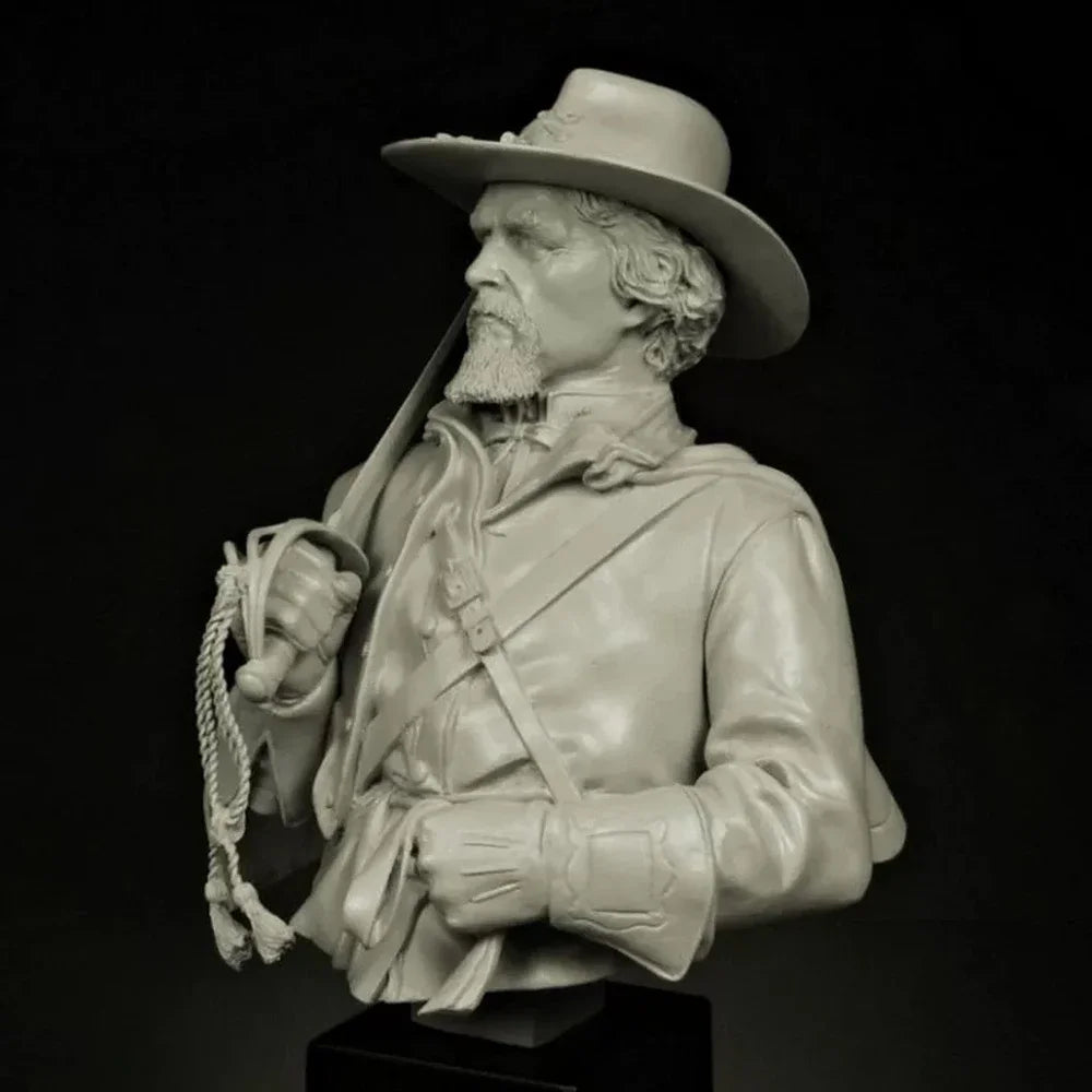 1/12 American Civil War Civil War Georgia Officer, Resin Model Bust Kit, Unassembled and Unpainted