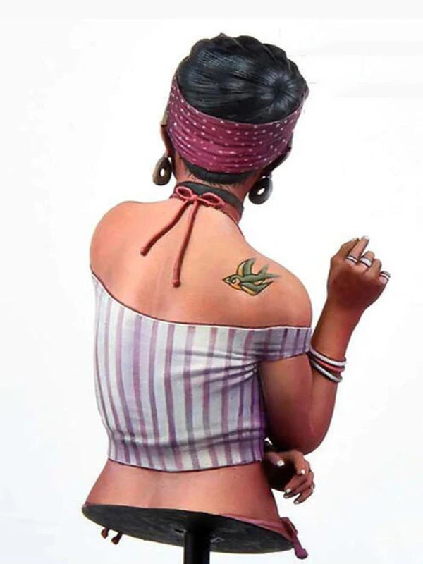 1/12 Steampunk Pin-up Female, Resin Model Bust Kit, Unassembled and Unpainted
