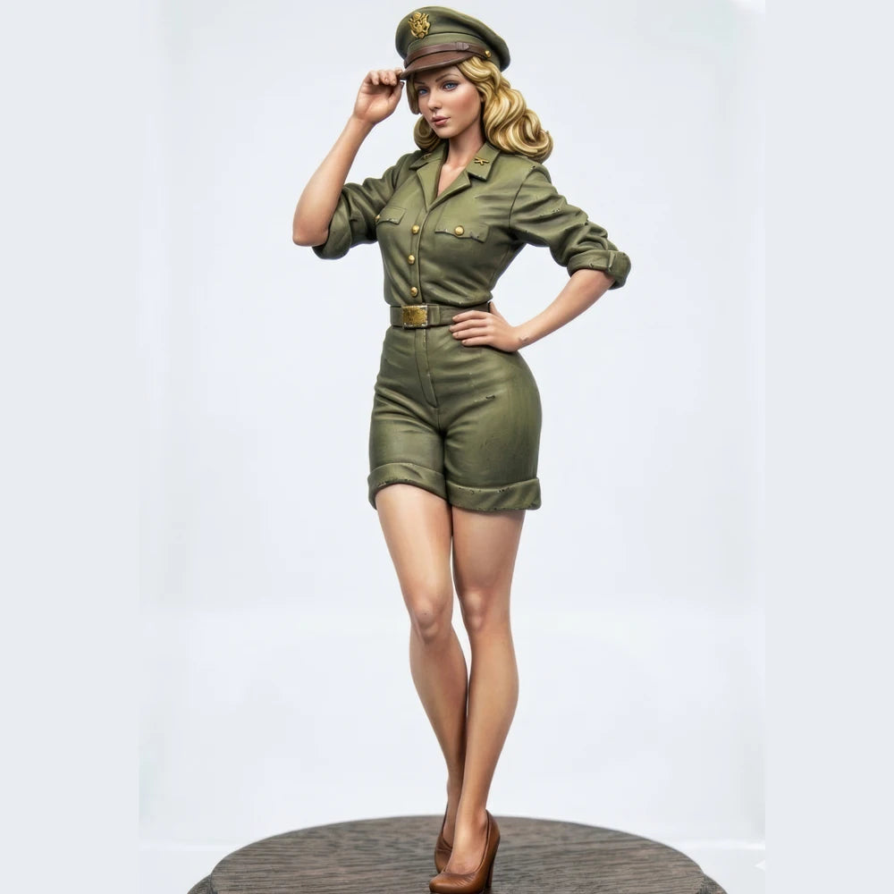1/35 WWII Military Nurse, Resin Model Figure Kit, Unassembled and Unpainted