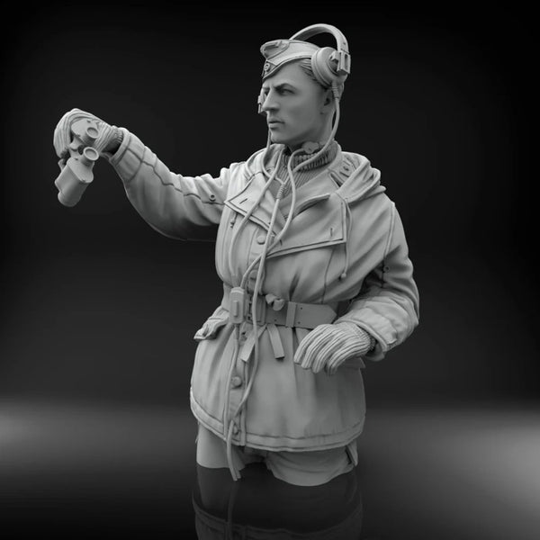 1/16 WWII Soldier Winter Uniform, Resin Model Figure Kit, Unassembled and Unpainted