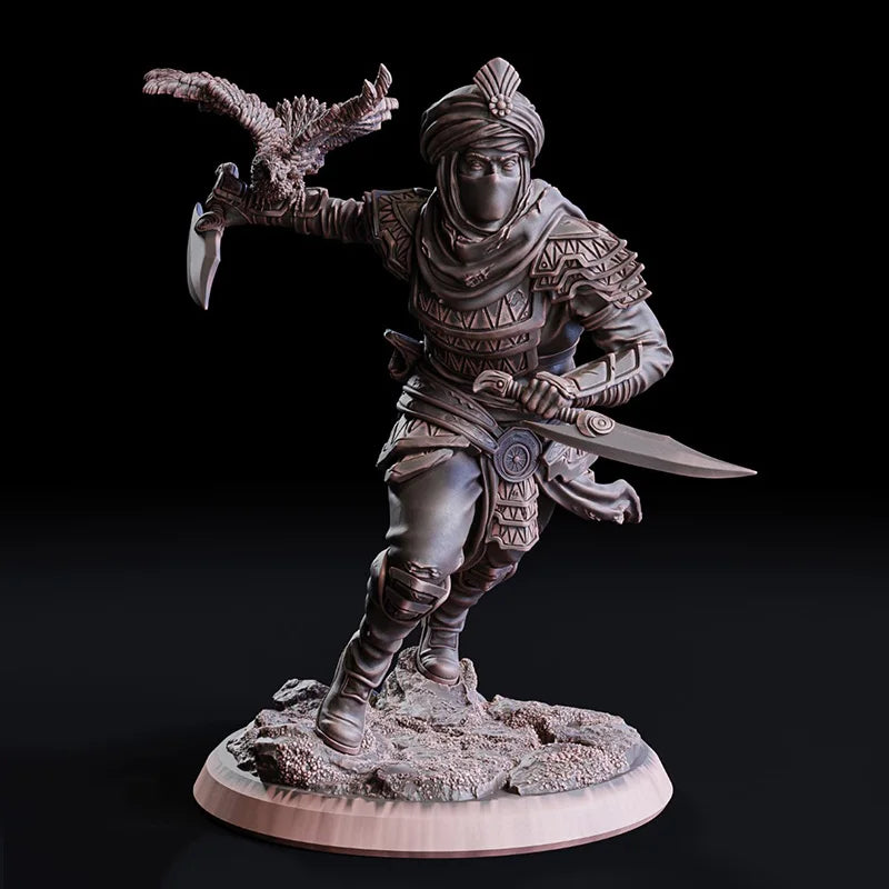 75mm Medieval Assassin, Resin Model Figure Kit, Fantasy Theme, Unassembled and Unpainted