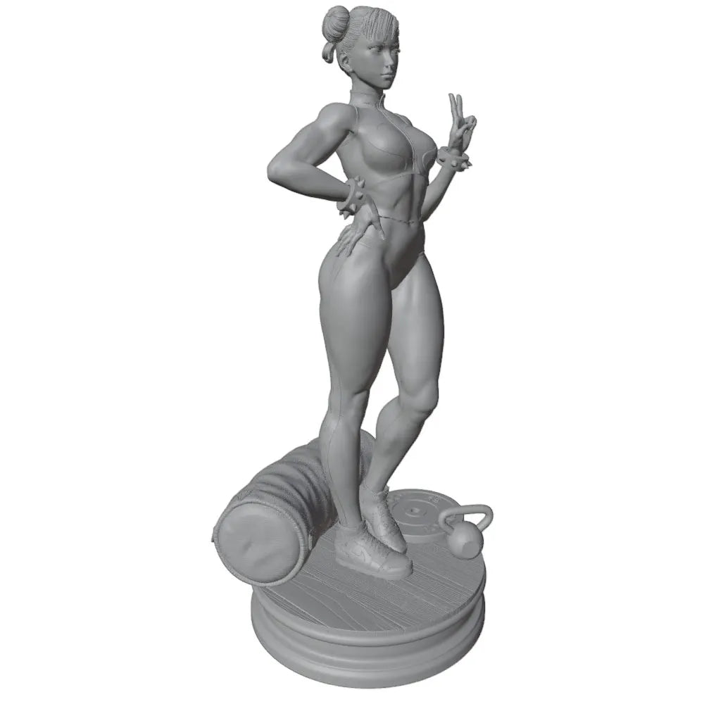 1/24 Fantasy Combat Female, Resin Model Figure Kit, Unassembled and Unpainted