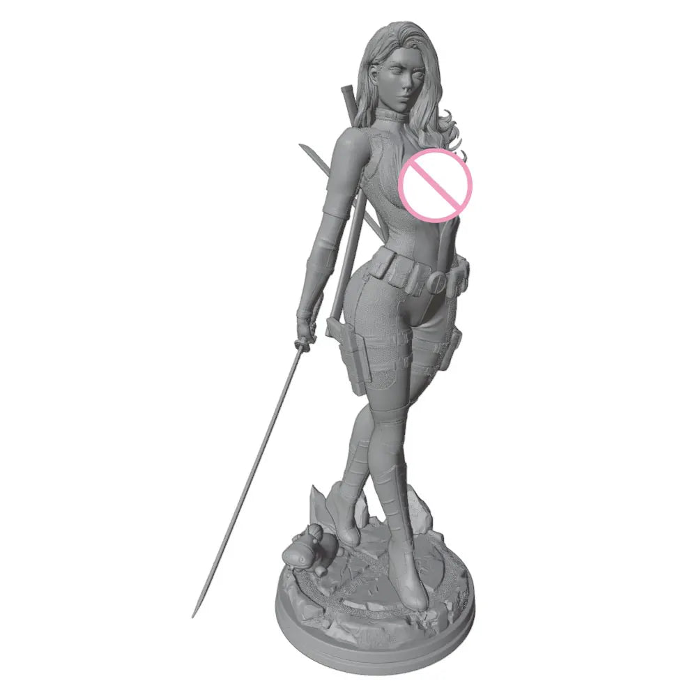 1/24 Modern Female Martial Artist, Resin Model Figure Kit, Unassembled and Unpainted