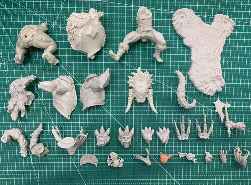 1/24 Warrior on Hellhound, Resin Model Diorama Kit, Fantasy Theme, Unassembled and Unpainted