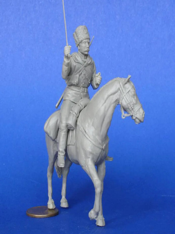 1/35 Napoleonic Russian Cavalry Officer, Resin Model Figure Kit, Unassembled and Unpainted