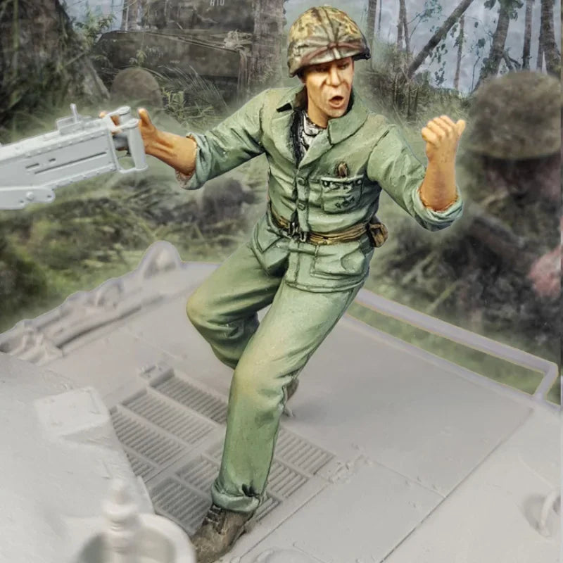 1/35 WWII US Marine Corps, Resin Model Figure Kit, Unassembled and Unpainted