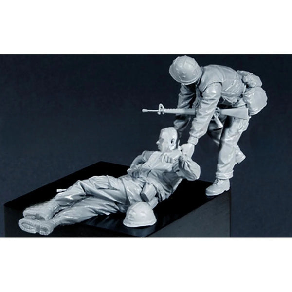 1/35 WWII American Marines, 8 Figures, Resin Model Figure Kit, Unassembled and Unpainted