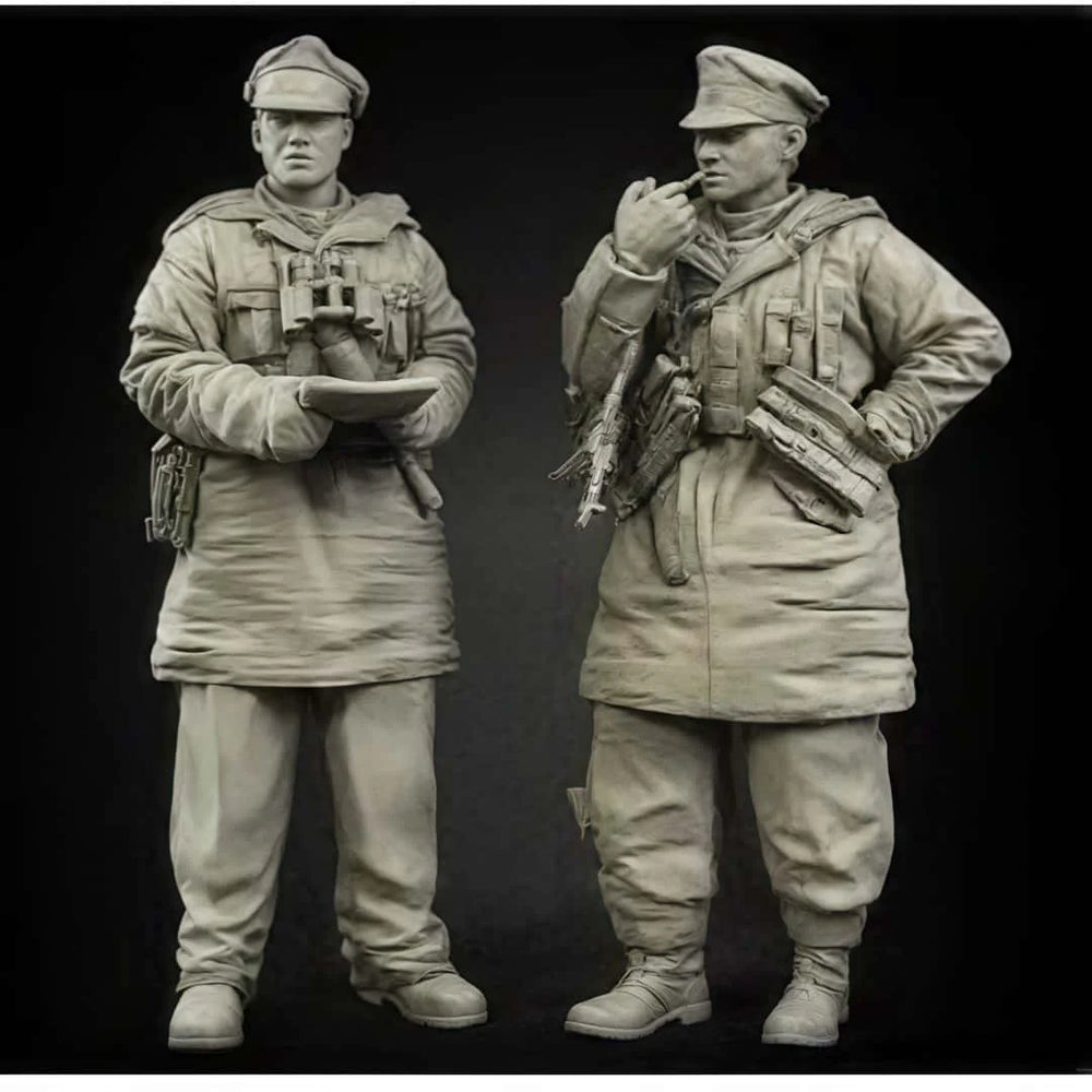 1/35 WWI British Infantry with Gas Masks, 32 Figures, Resin Model Figure Kit, Unassembled and Unpainted