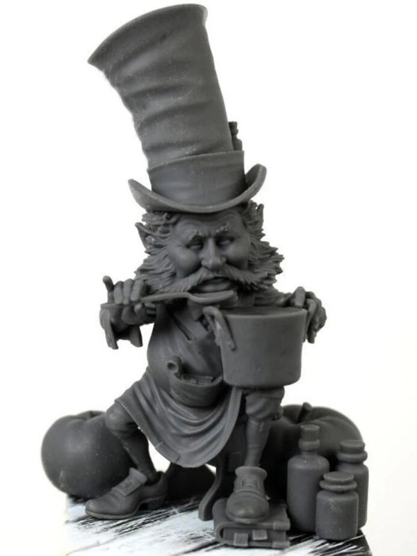 58mm Gentleman in Top Hat, Resin Model Bust Kit, Fantasy Theme, Unassembled and Unpainted