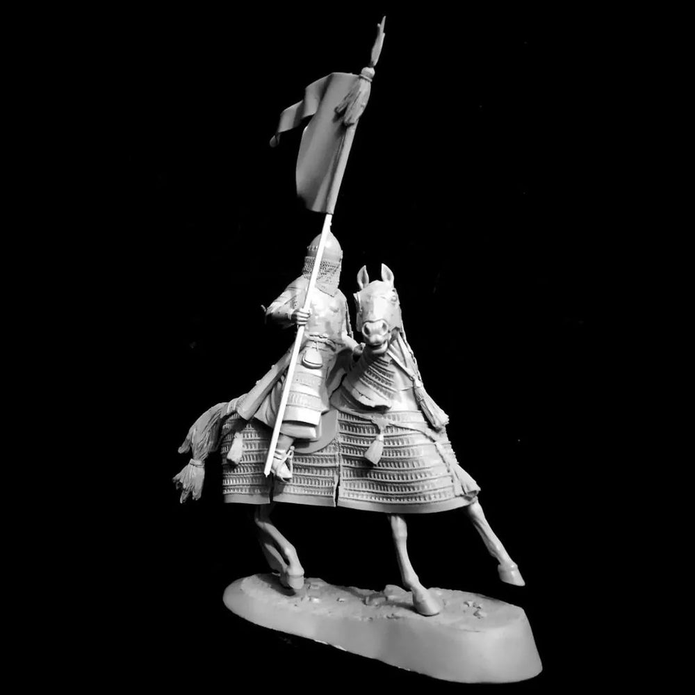 54mm Medieval Golden Horde Warrior, Resin Model Figure Kit, Unassembled and Unpainted