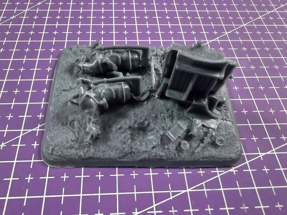 1/72 Napoleonic Horse-Drawn Carriage, Resin Model Diorama Kit, Unassembled and Unpainted