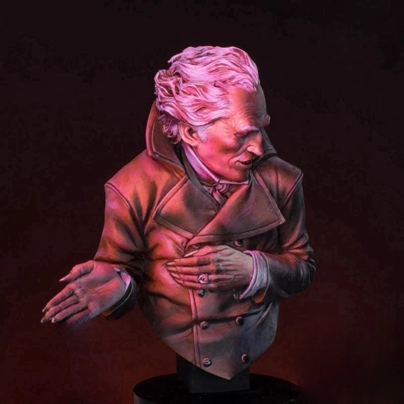 1/12 Aged Male Character, Resin Model Bust Kit, Fantasy Theme, Unassembled and Unpainted