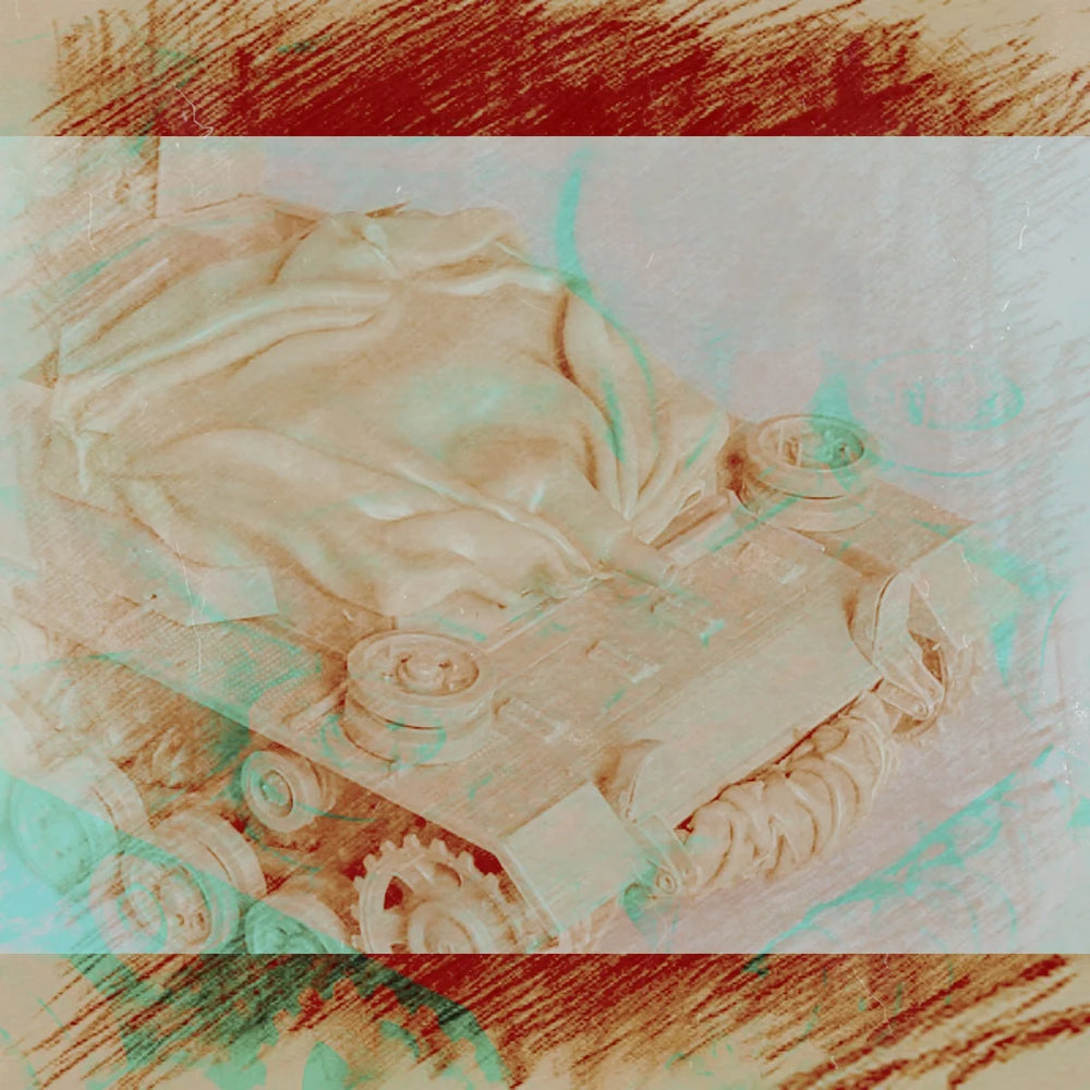 1/35 WWII German Tiger Tank with Camouflage Netting, Resin Model Vehicle Kit, Unassembled and Unpainted
