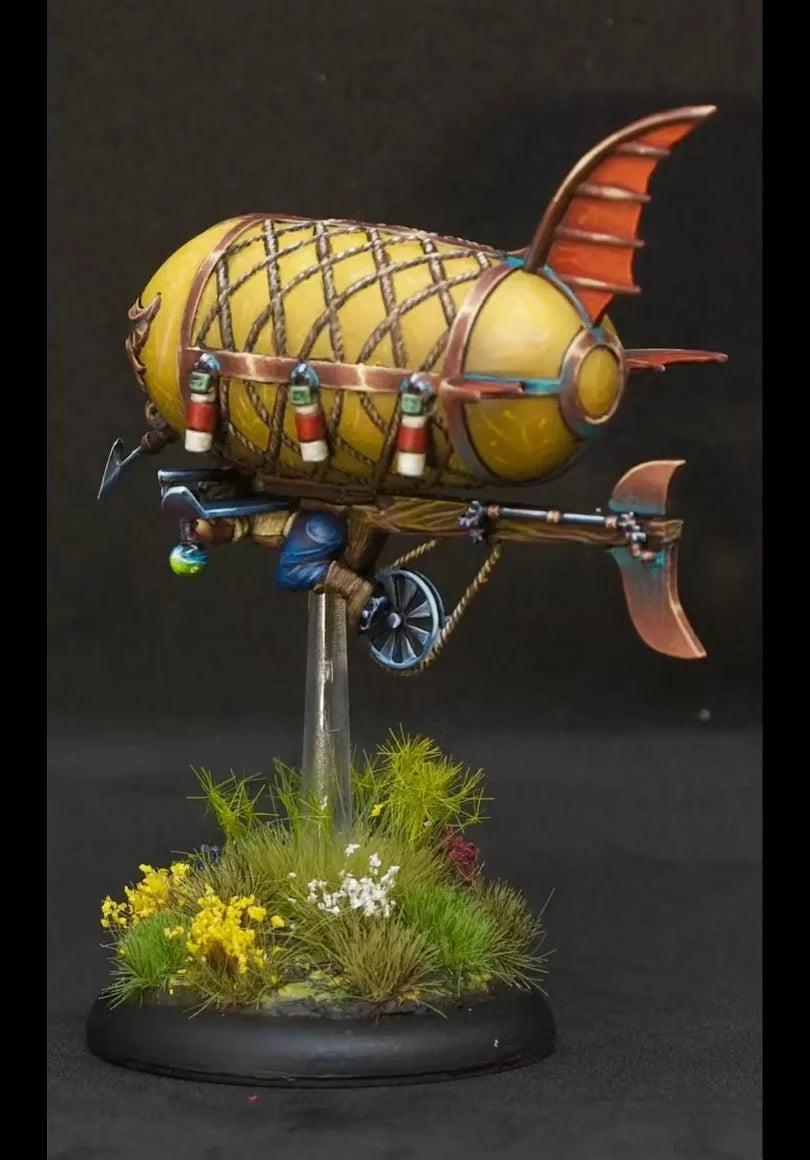 Gnomish Steampunk Airship, Resin Model Vehicle Kit, Fantasy Theme, Unassembled and Unpainted