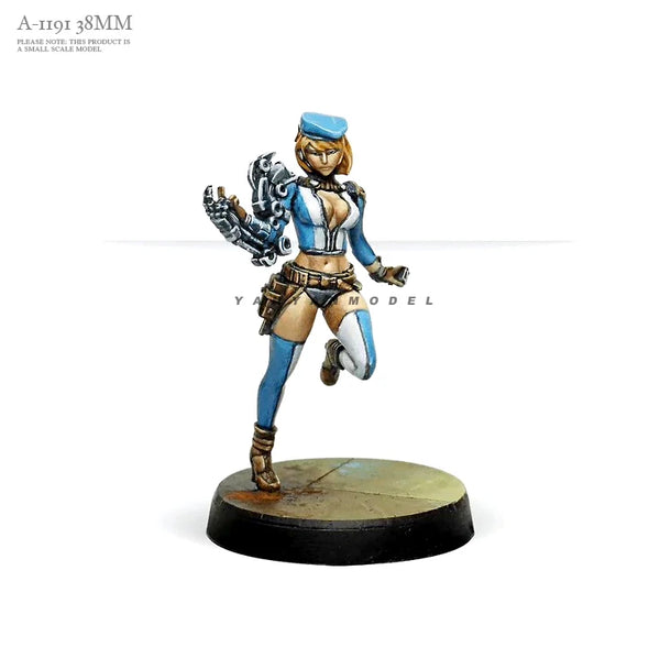 38mm Mecha Warriors, 2 Figures, Resin Model Figure Kit, Anime Theme, Unassembled and Unpainted