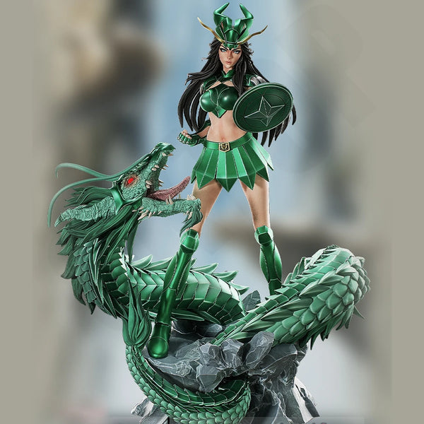 1/24 Azure Dragon Warrior, Resin Model Figure Kit, Fantasy Theme, Unassembled and Unpainted