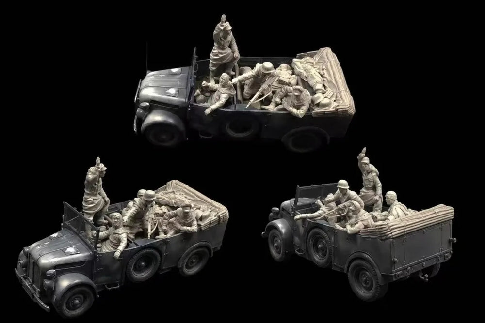 1/35 Modern Military Evacuation, 12 Figures, Resin Model Diorama Kit, Unassembled and Unpainted