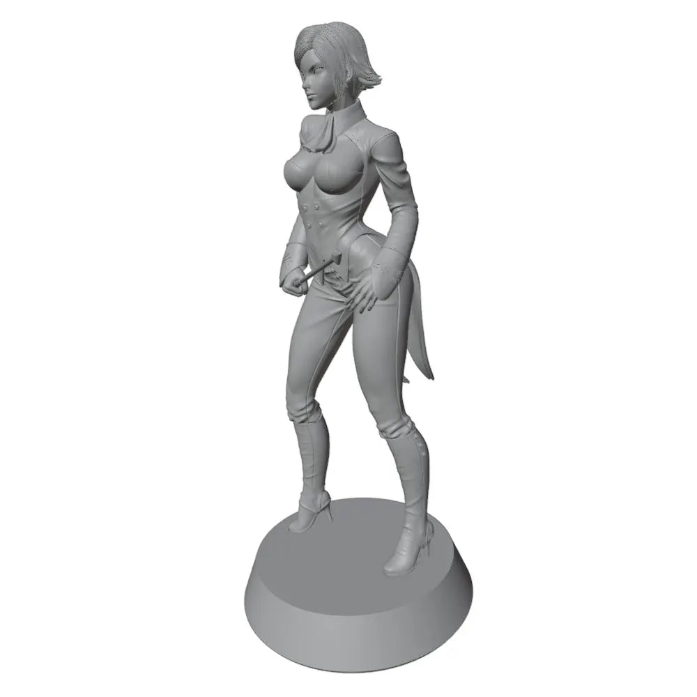 1/24 Female Warrior Pin-up, Resin Model Figure Kit, Unassembled and Unpainted