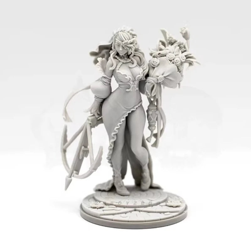 38mm Flower Girl Angel, Resin Model Figure Kit, Fantasy Theme, Unassembled and Unpainted