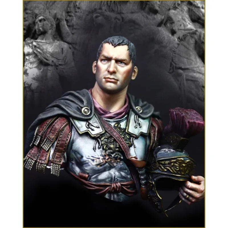 1/10 Ancient Roman Legionnaire Officer, Resin Model Bust Kit, Unassembled and Unpainted