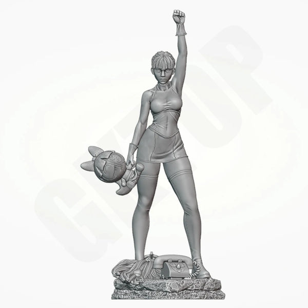 1/24 Flame Sorceress, Resin Model Figure Kit, Anime Theme, Unassembled and Unpainted