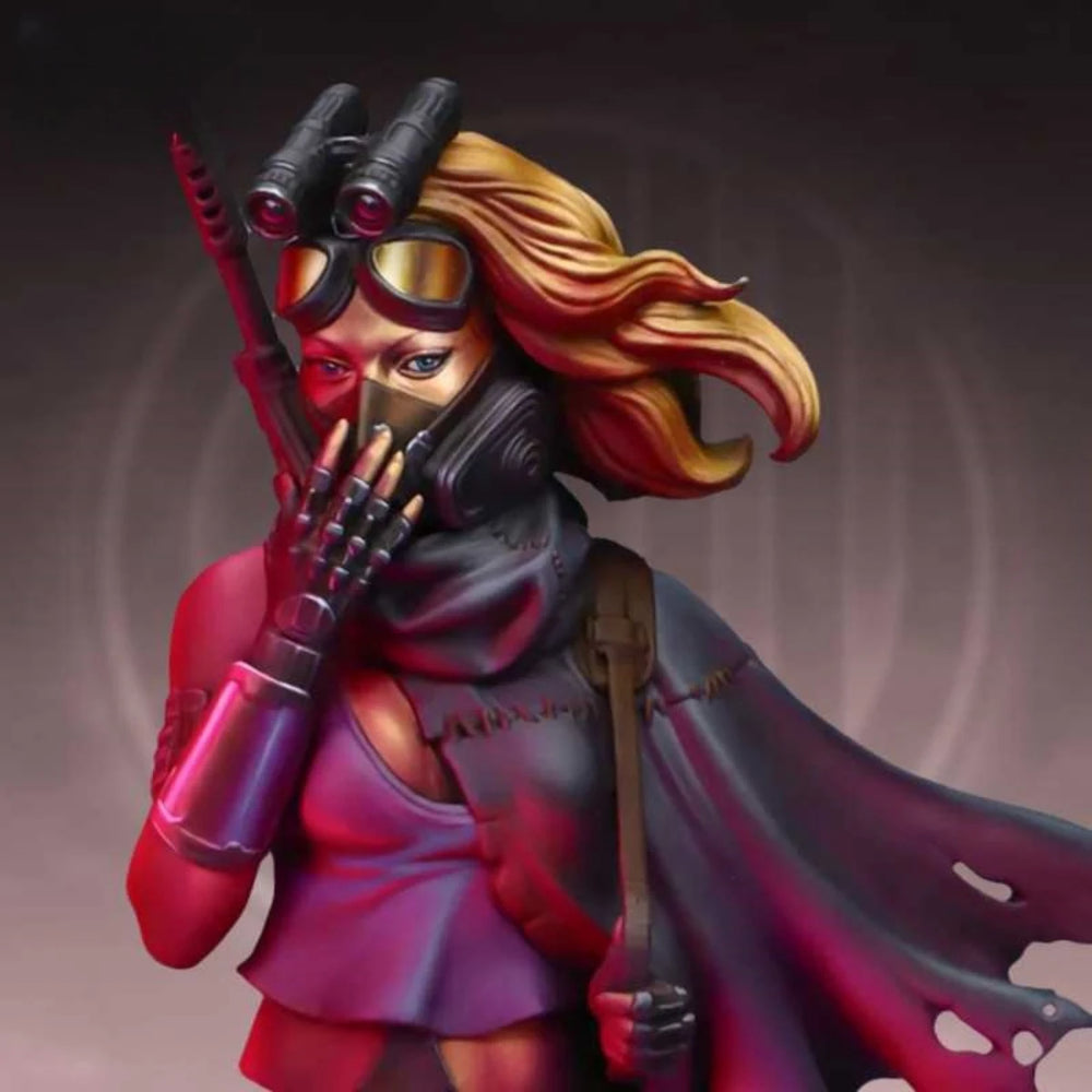 1/24 Female Fantasy Steampunk, Resin Model Bust Kit, Fantasy Theme, Unassembled and Unpainted