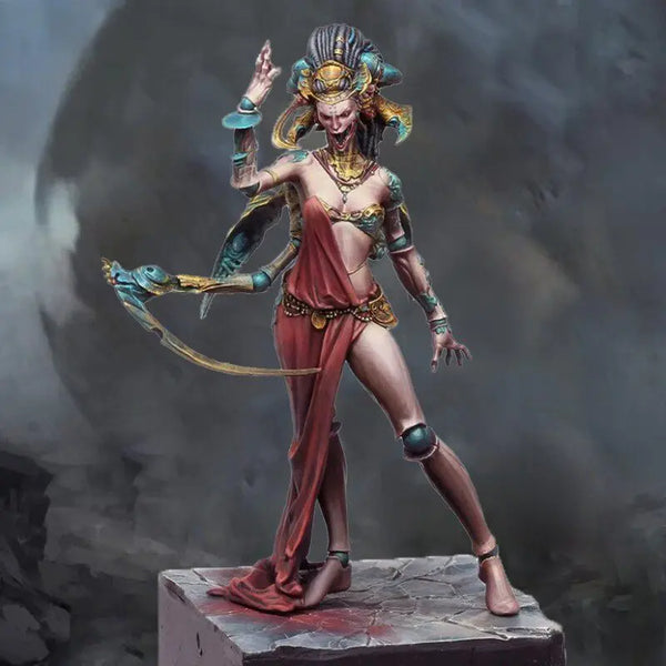 Void Queen Fantasy Warrior, Resin Model Figure Kit, Fantasy Theme, Unassembled and Unpainted