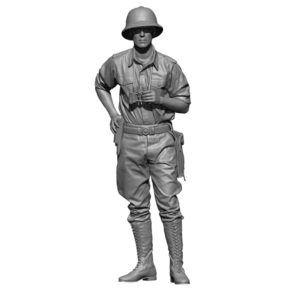 1/35 WWII German DAK Commander, Resin Model Figure Kit, Unassembled and Unpainted