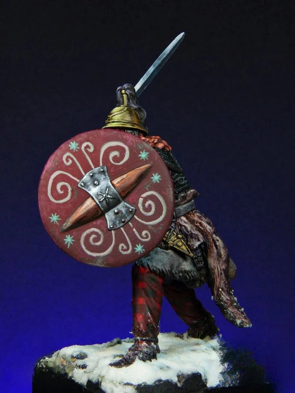 54mm Warrior, Resin Model Figure Kit, Fantasy Theme, Unassembled and Unpainted