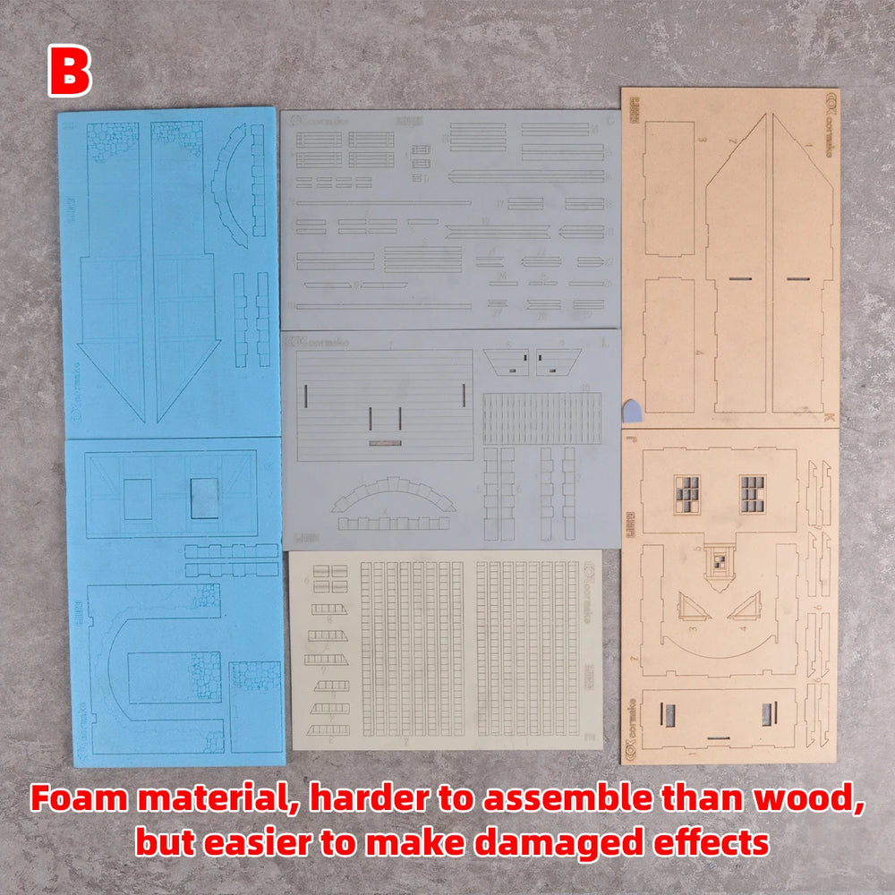 1/35 Medieval European Gatehouse, Resin Model Diorama Kit, Unassembled and Unpainted
