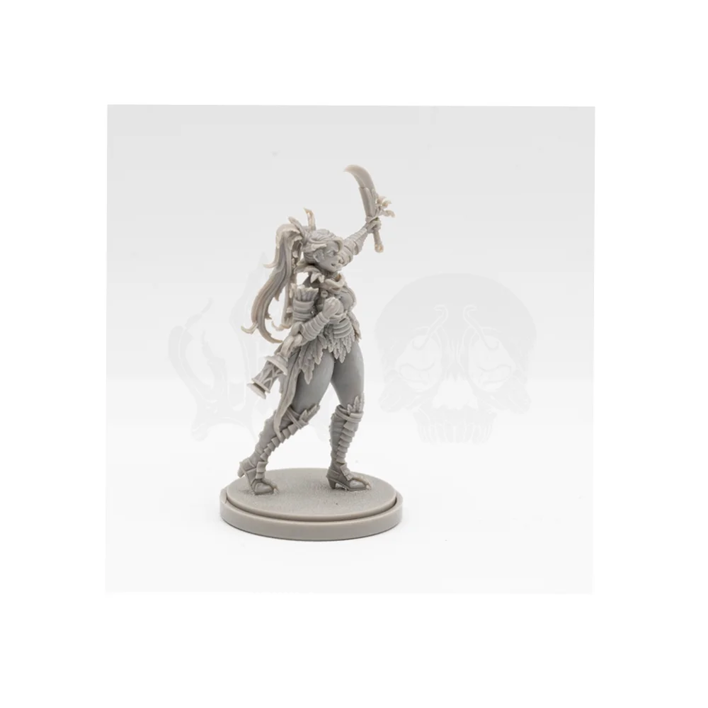 Demonic Undead Warrior, Resin Model Figure Kit, Fantasy Theme, Unassembled and Unpainted