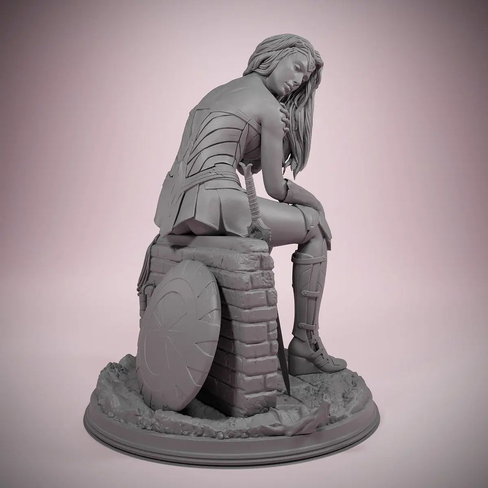Female Warrior Swordswoman, Resin Model Figure Kit, Fantasy Theme, Unassembled and Unpainted