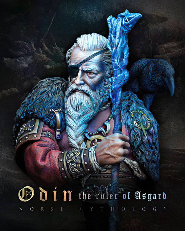 1/10 Norse God Odin, Resin Model Figure Kit, Mythology Theme, Unassembled and Unpainted