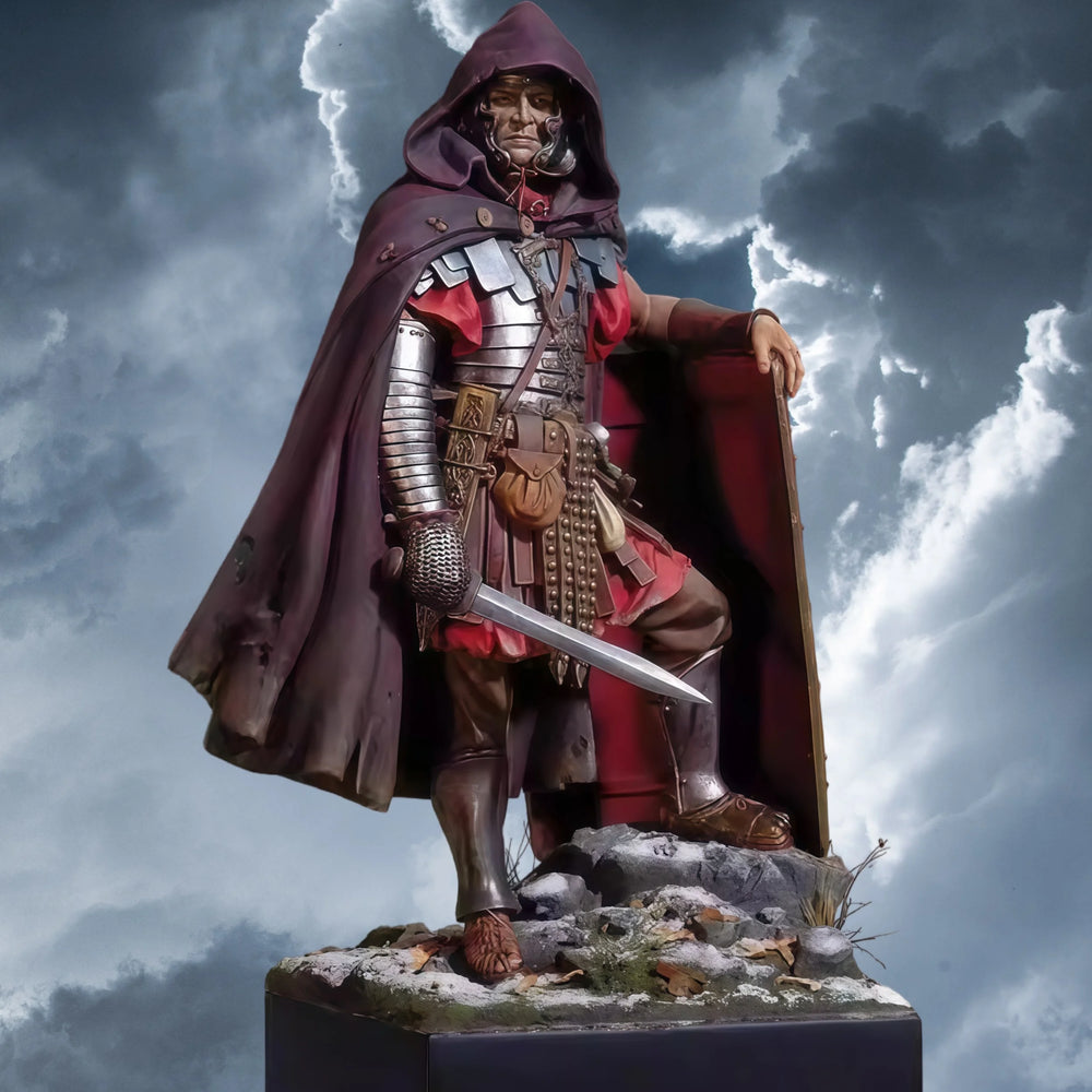 1/24 Ancient Warrior with Armor, Resin Model Figure Kit, Unassembled and Unpainted