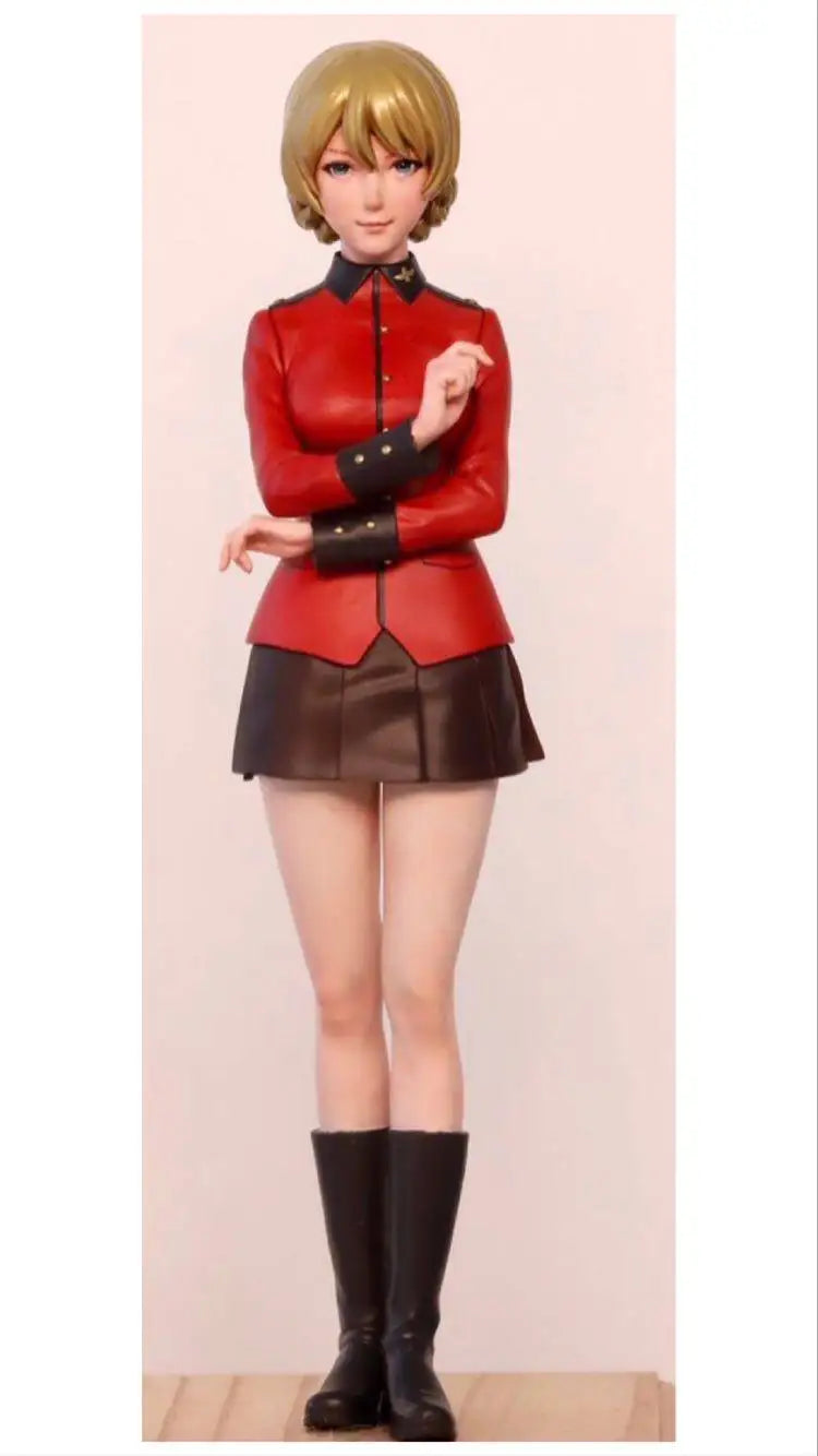 1/12 Girl in Red Jacket, Resin Model Figure Kit, Anime Theme, Unassembled and Unpainted
