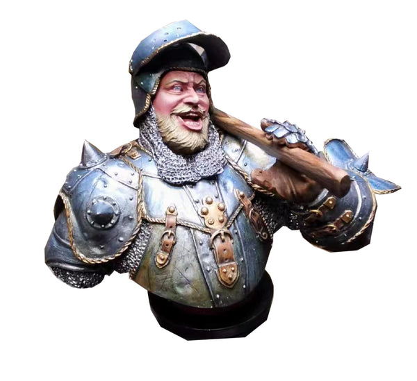 1/10 Medieval Fantasy Knight, Resin Model Bust Kit, Unassembled and Unpainted