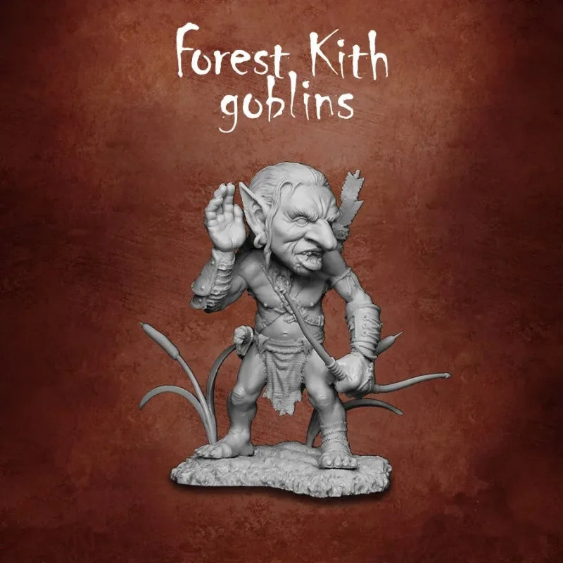 54mm Goblin Warrior, Resin Model Figure Kit, Fantasy Theme, Unassembled and Unpainted