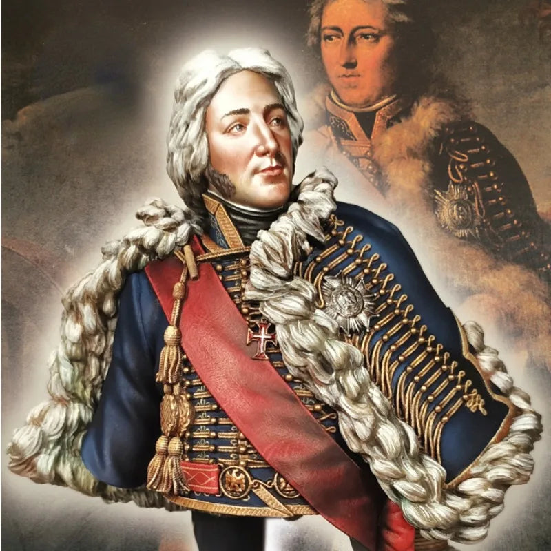 1/10 Napoleonic European Marshal, Resin Model Bust Kit, Unassembled and Unpainted