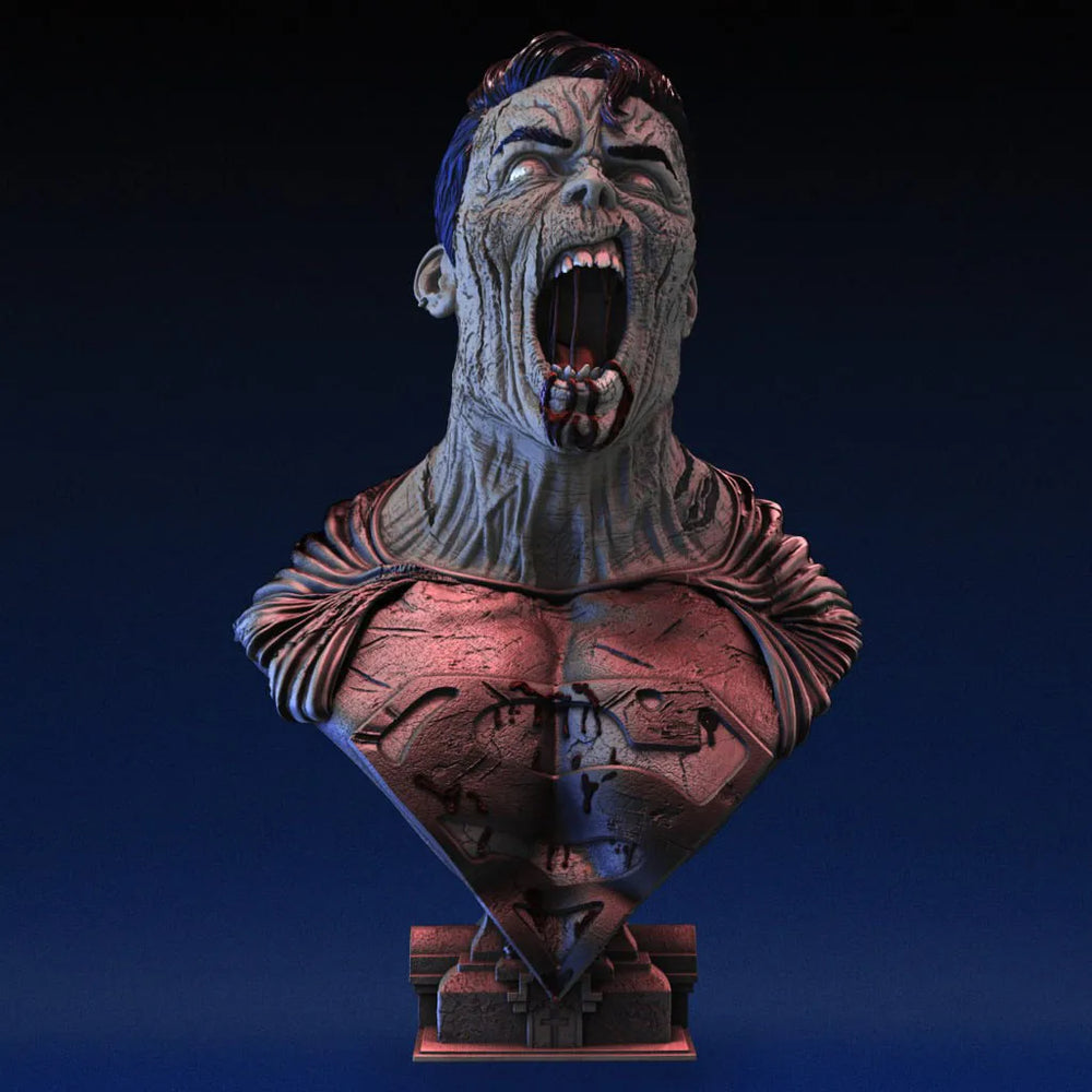 1/6 Zombie Undead Warrior, Resin Model Bust Kit, Fantasy Theme, Unassembled and Unpainted