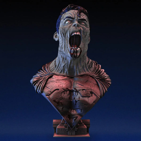 1/6 Zombie Undead Warrior, Resin Model Bust Kit, Fantasy Theme, Unassembled and Unpainted