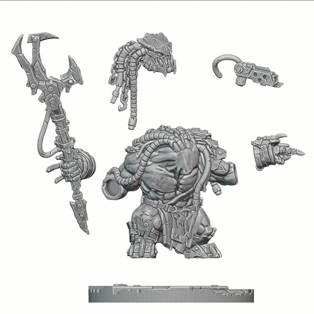 1/35 Armored Orc Brute, Resin Model Figure Kit, Fantasy Theme, Unassembled and Unpainted