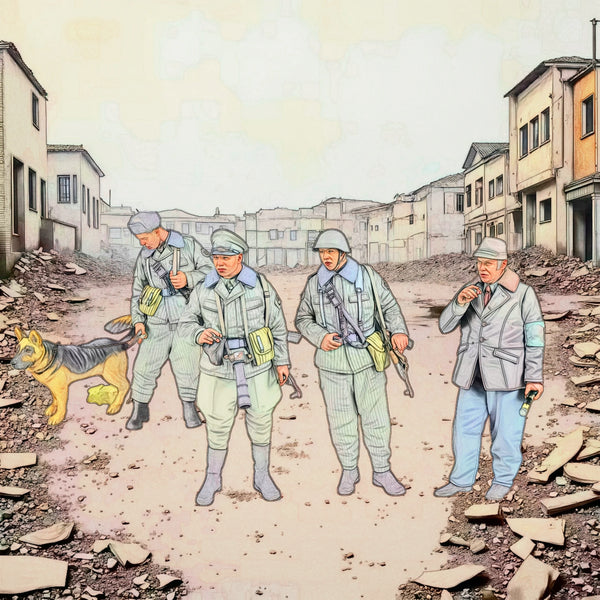 1/35 Modern Soldiers with Dog, 5 Figures, Resin Model Figure Kit, Unassembled and Unpainted