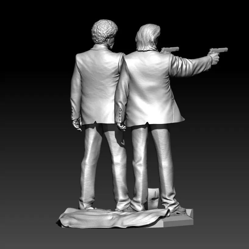 1/18 Film Noir Detectives, 2 Figures, Resin Model Figure Kit, Historical Theme, Unassembled and Unpainted